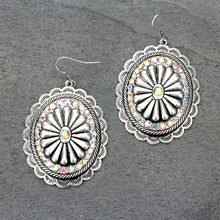 Load image into Gallery viewer, Iridescent Concho Earrings
