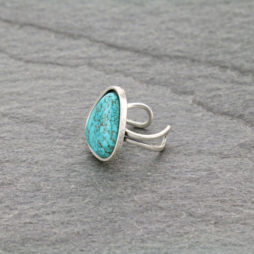 Simple Natural Stone Ring