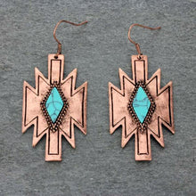 Load image into Gallery viewer, Aztec Diamond Earrings

