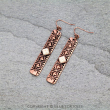 Load image into Gallery viewer, Stone Bar Dangle Earrings

