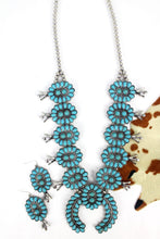 Load image into Gallery viewer, Squash Blossom Necklace and Earring Set
